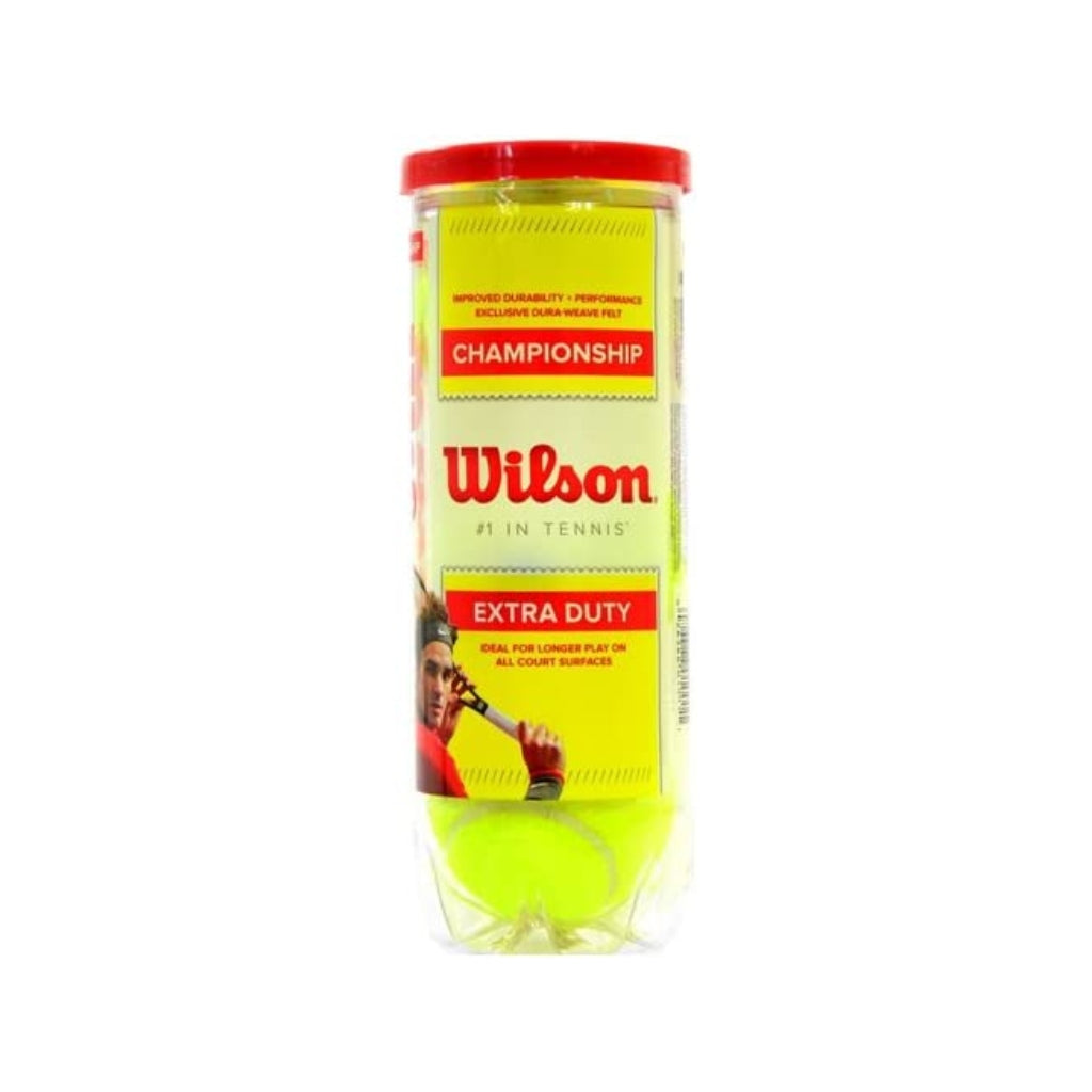 Wilson Set de Bolas de Tenis Champions Ship, 3 Piezas