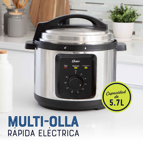 Oster Ollas Multiusos Rápida Manual 5.7 Litros, CKSTPCEC57M