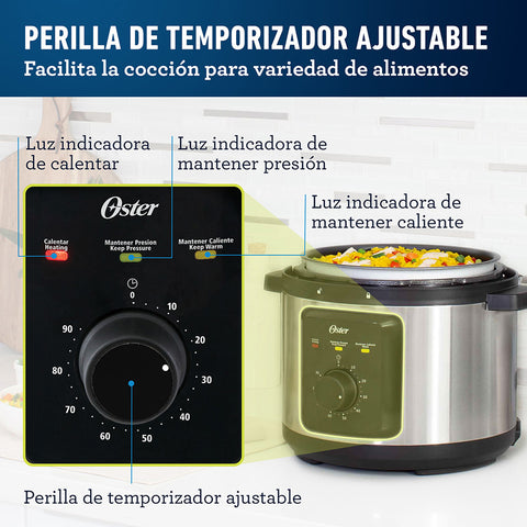 Oster Ollas Multiusos Rápida Manual 5.7 Litros, CKSTPCEC57M