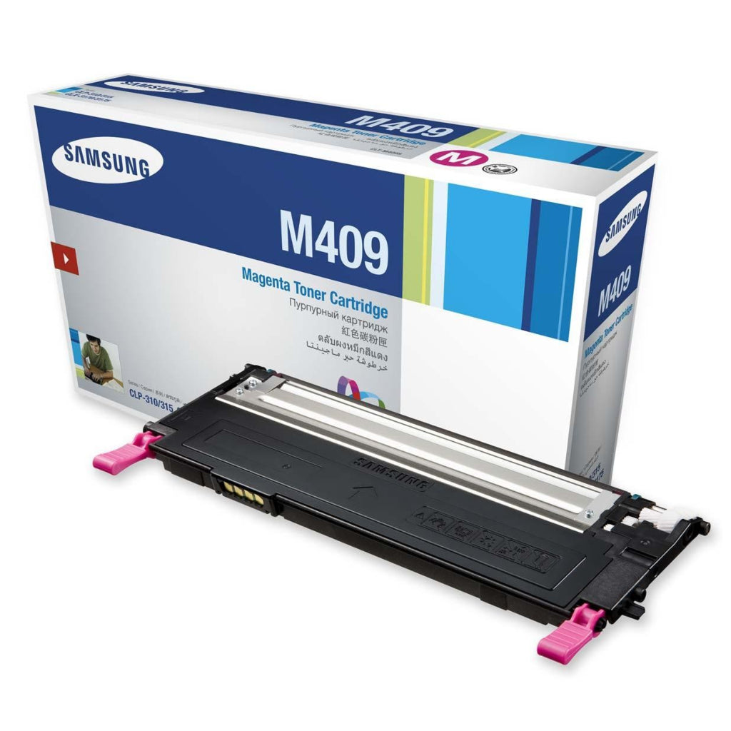 Samsung Tóner Magenta CLTM409S para Impresoras CLP310/N, CLP315/W, CLX3170FN y CLX3175/N/FN/FW, 1,000 páginas