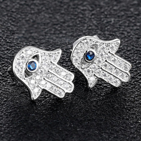 CR Charms Aretes Hamsa, Alloy