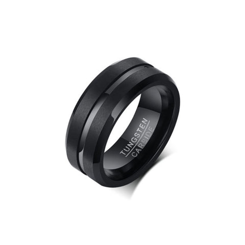 CR Charms Anillo Impacto Elegante, Tungsteno