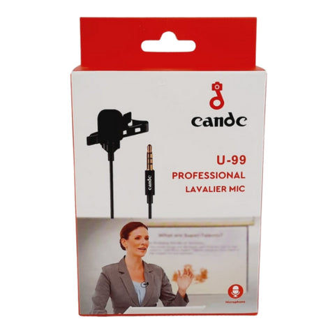 Candc Micrófono Alámbrico de Solapa 3.5MM, U-99