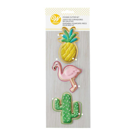 Wilton Set Cortadores de Galleta Flamingo, 3 Piezas