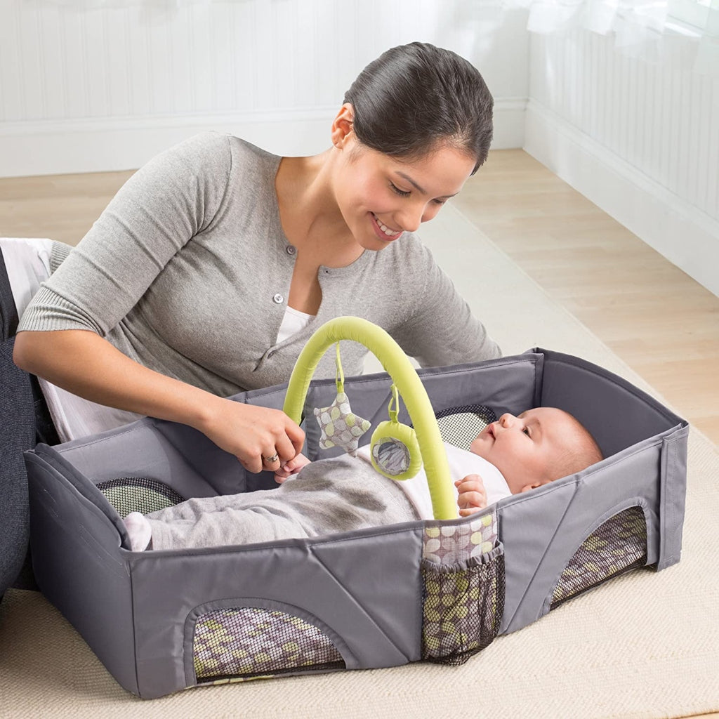 Lamberia Cuna de viaje, cuna portátil para bebé, moisés de viaje ligero con  cómodo colchón y bolsa de transporte para bebés y niños pequeños