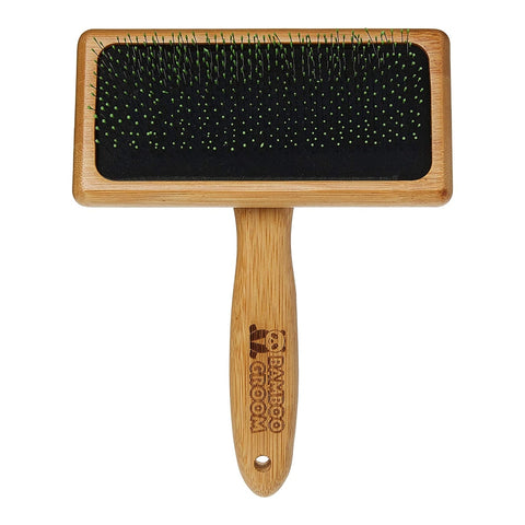 Bamboo Groom Cepillo Slicker Suave para Mascotas