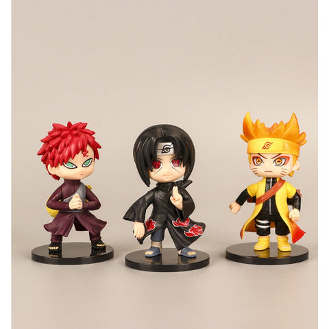 Tinkel Set Figuras Varias Naruto, 6 Piezas