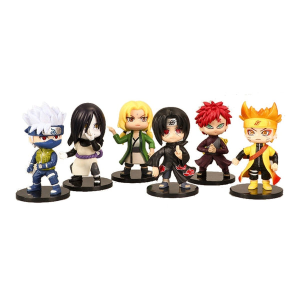 Tinkel Set Figuras Varias Naruto, 6 Piezas