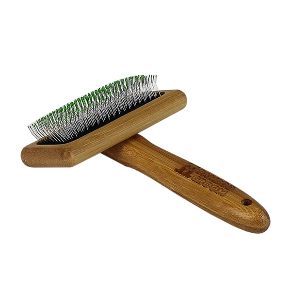 Bamboo Groom Cepillo Slicker Suave para Mascotas