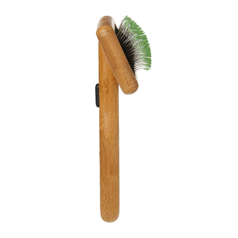 Bamboo Groom Cepillo Slicker Suave para Mascotas