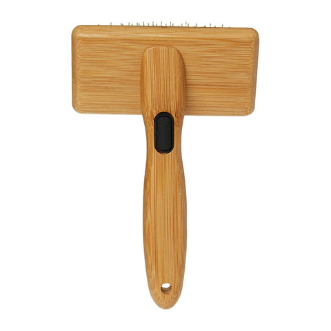 Bamboo Groom Cepillo Slicker Suave para Mascotas