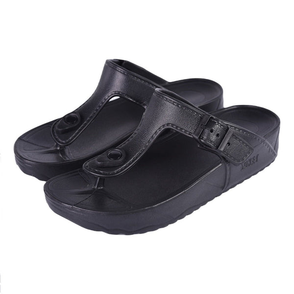 Soket Sandalias con Broche Negra, para Mujer