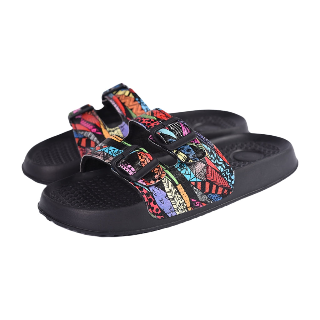 Soket Sandalias con Estampado Tribal de Colores, para Mujer