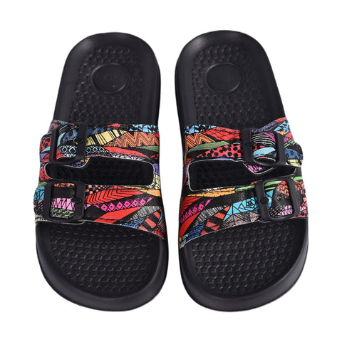 Soket Sandalias con Estampado Tribal de Colores, para Mujer