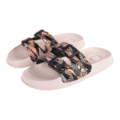 Soket Sandalias Tribal con Estampado Naranja, para Mujer