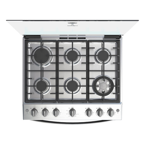 Whirlpool Cocina de Gas 30" Acero (LWFR5000D)