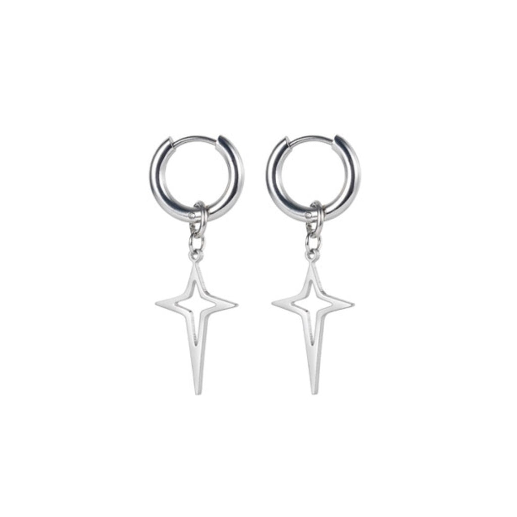 CR Charms Aretes Destello Fugaz, Acero