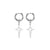 CR Charms Aretes Destello Fugaz, Acero