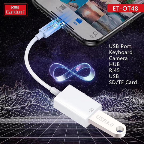 Earldom Adaptador OTG Lightning a USB A (ET-OT48)