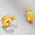 CR Charms Aretes Labrado Deslumbrante, Alloy