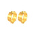 CR Charms Aretes Hoops Aro Brillante, Acero