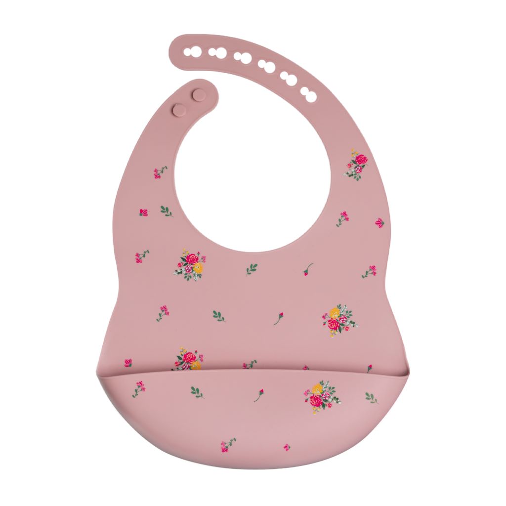 Elinfant Babero de Silicona Estampado para Bebé