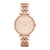 Fossil Reloj Análogo de Acero Inoxidable Jacqueline Plateado Oro Rosa, para Mujer