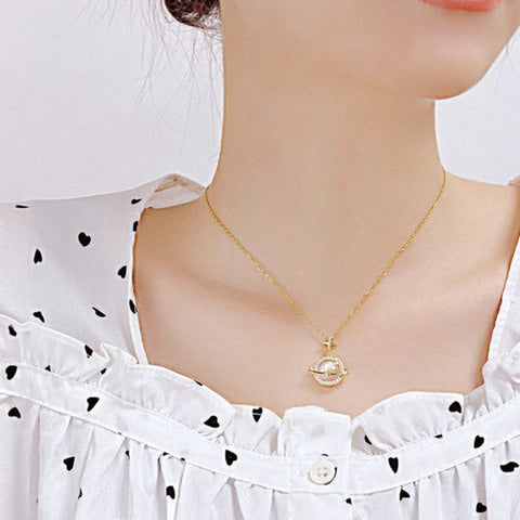 CR Charms Collar Saturno, Acero