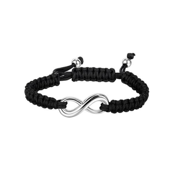 CR Charms Brazalete Trenzado con Infinito, Acero