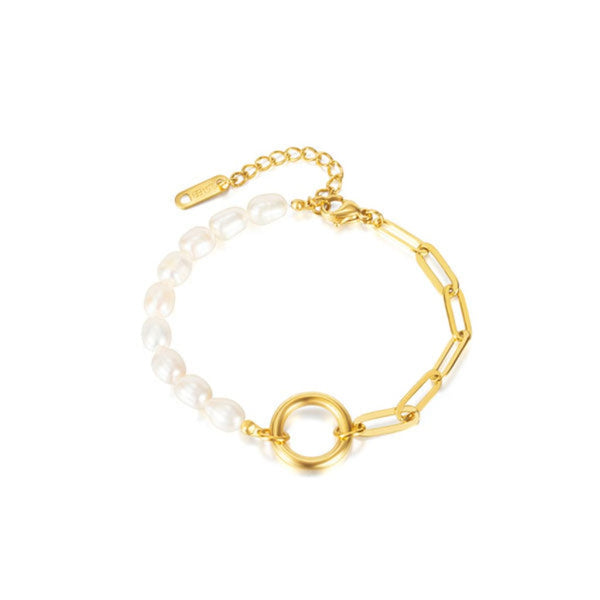 CR Charms Pulsera Encanto Deslumbrante, Acero