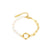 CR Charms Pulsera Encanto Deslumbrante, Acero