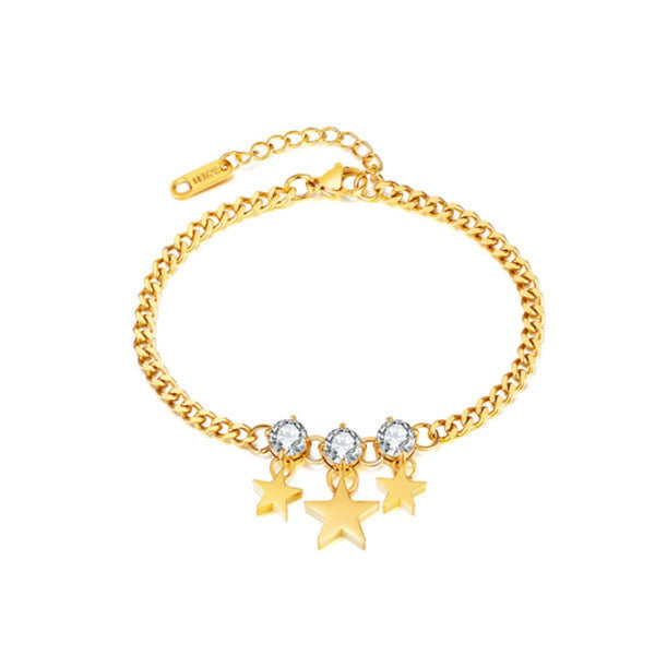 CR Charms Pulsera Luminiscencia Estelar, Acero