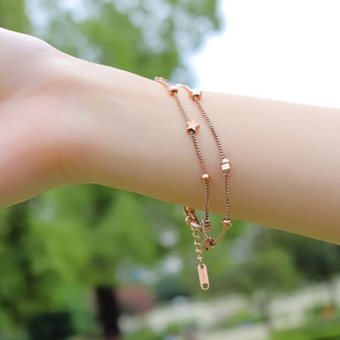 CR Charms Pulsera Lluvia de Estrellas, Acero