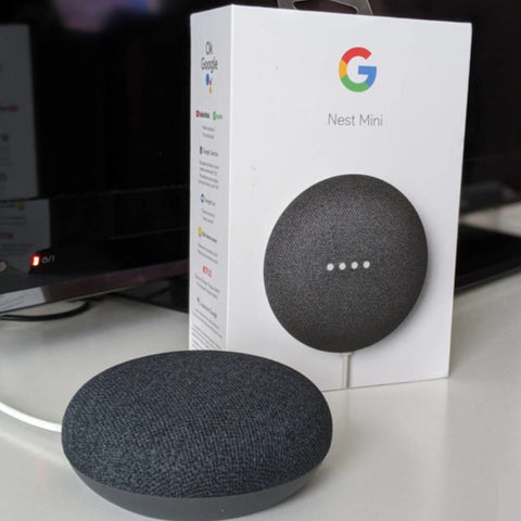 Parlante inteligente Google Nest Mini 2da generación con control
