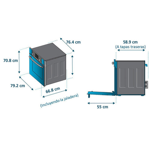 GE Profile Horno Eléctrico 220V 80cm (HGP8050KE0)