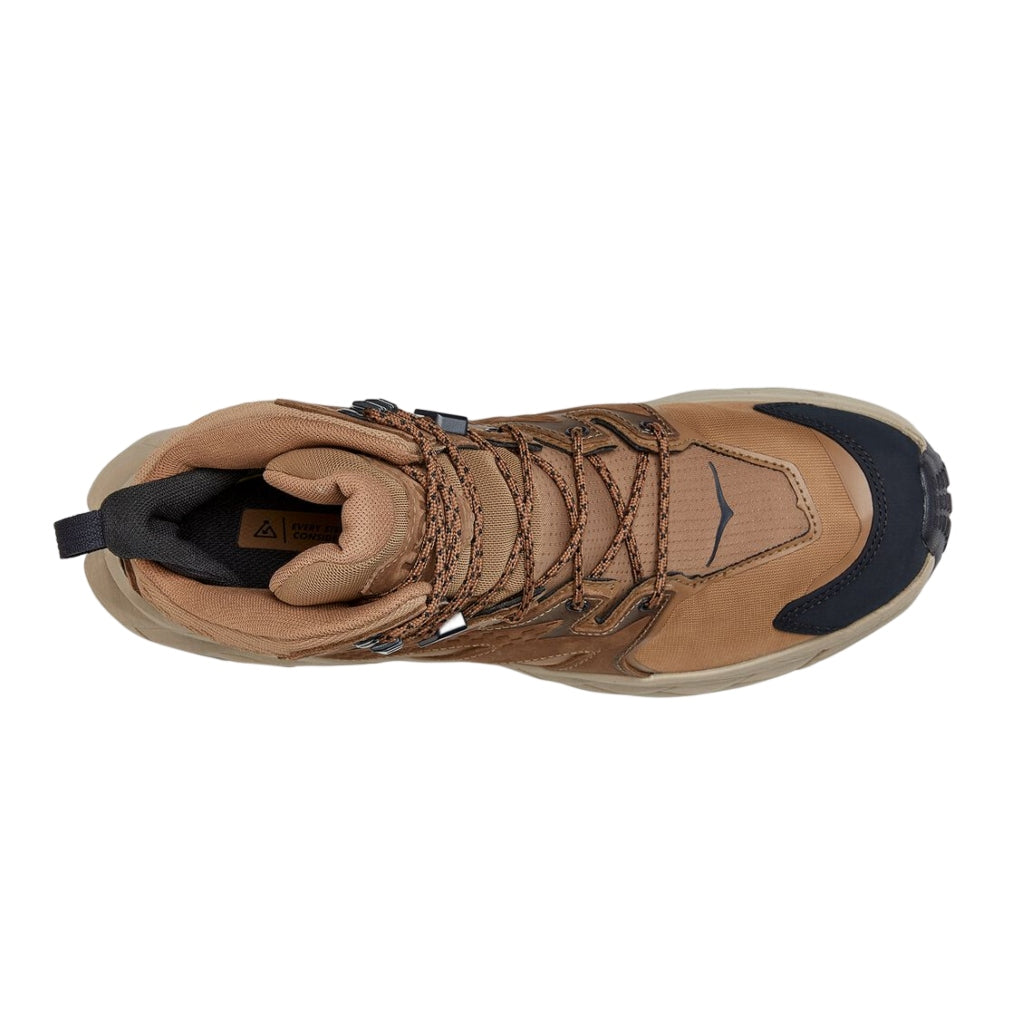 ▷ Hoka Zapatos Hiking Anacapa Mid GTX Café/Beige, para Hombre