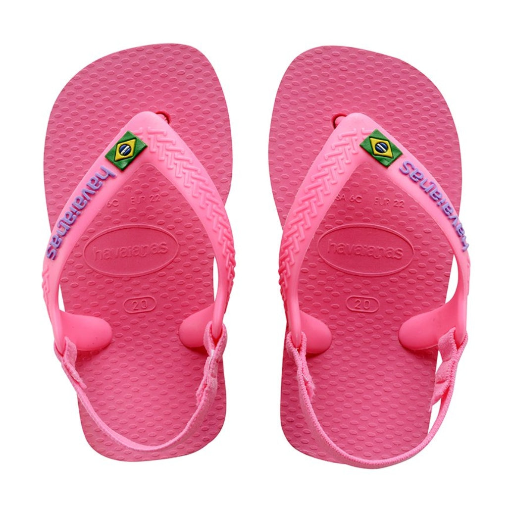 Havaianas Sandalias Brasil Logo Rosa, para Bebé