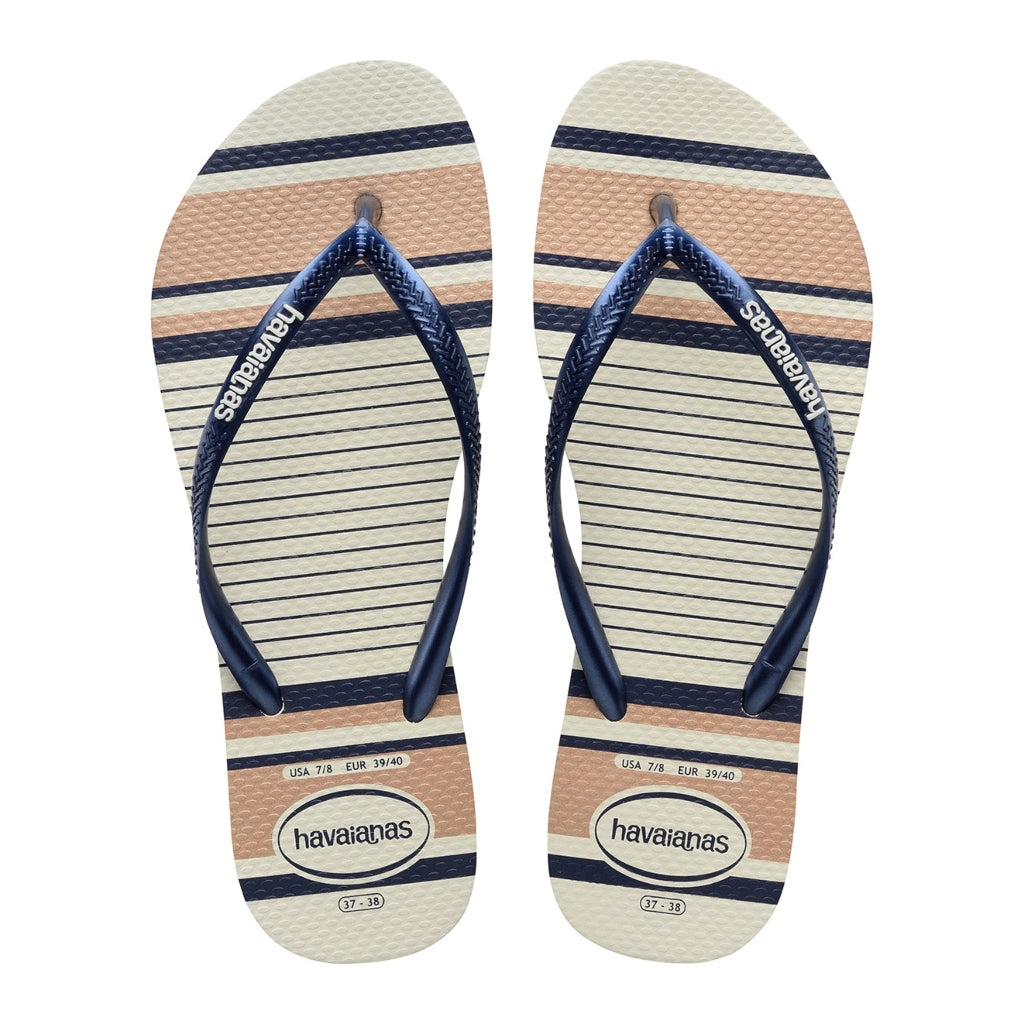 Havaianas Slim Nautical Bl Marino, para Mujer