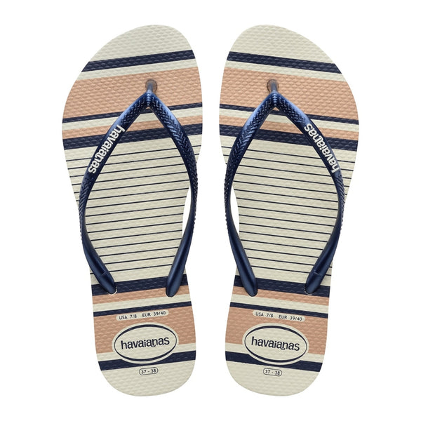 Havaianas Slim Nautical Bl Marino, para Mujer