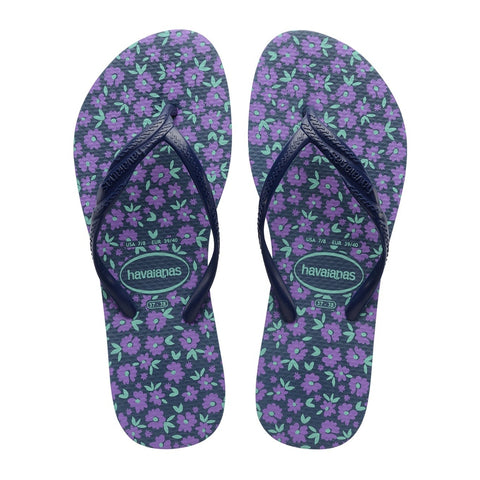 Havaianas Sandalias Fantasía Romántica Azul, para Mujer