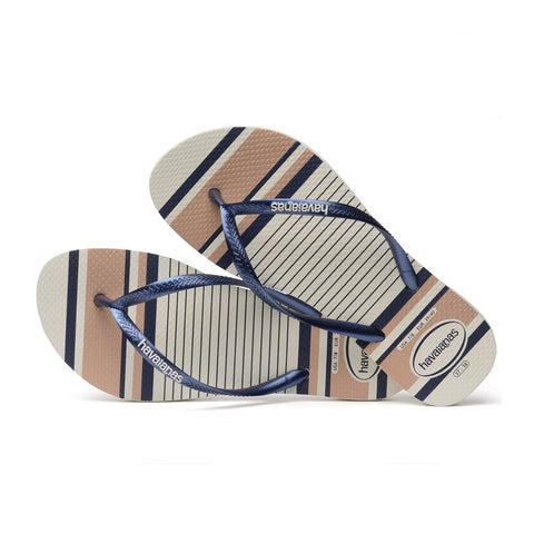 Havaianas Slim Nautical Bl Marino, para Mujer