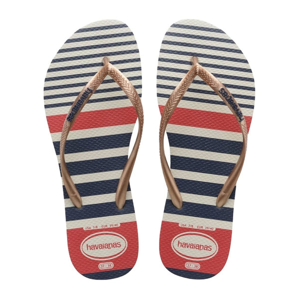 Havaianas Slim Nautical Bl Rosa, para Mujer