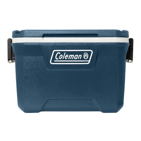 Coleman Hielera Tapa Reforzada con Porta Vasos Azul, 52QT