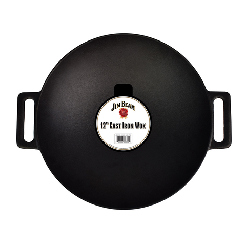 Jim Beam Sartén Wok de Hierro Fundido 12" (JB0200)