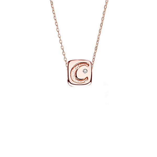 CR Charms Collar Letra C Rose