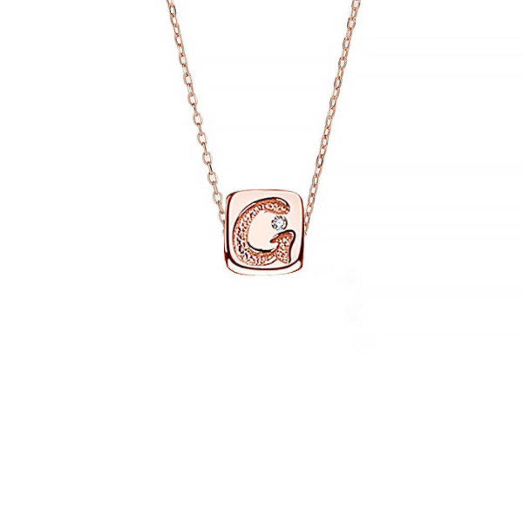 CR Charms Collar Letra G Rose