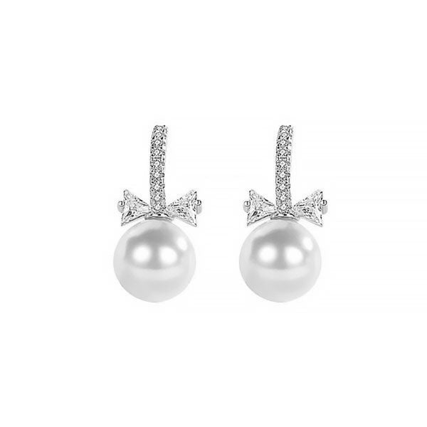 CR Charms Aretes Lazo Resplandeciente