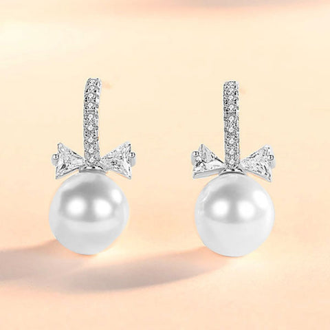 CR Charms Aretes Lazo Resplandeciente