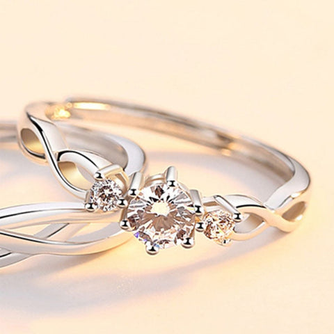 CR Charms Anillo de Compromiso Amor Infinito