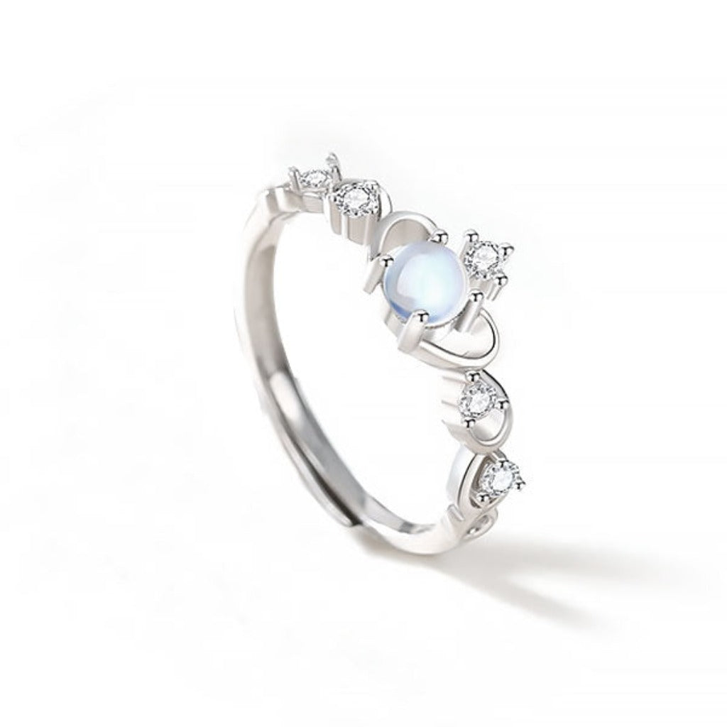 CR Charms Anillo Ajustable Tiara Brillante